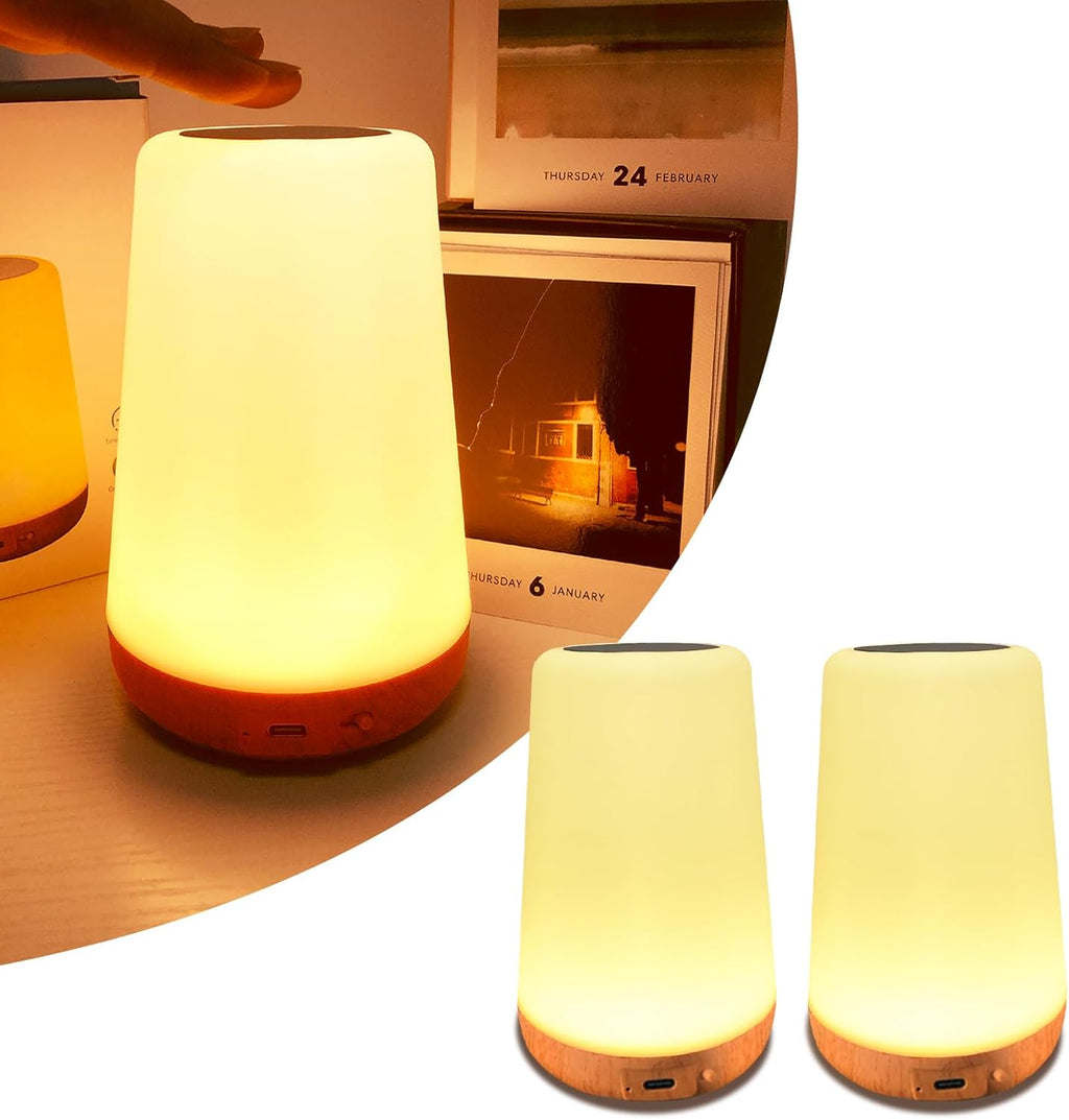 TLAOTNIY Super Bros Mini Question Block Night Lights - USB Powered Bedside Lamp with Game Sound Effects - Gift for Friends & Fans (D-2pack)