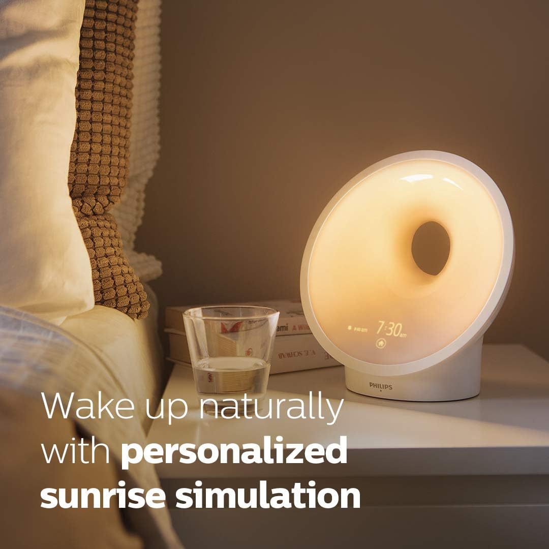 PhilipsSmartSleep Philips SmartSleep Sleep and Wake-Up Light, Simulated Sunrise and Sunset, Multiple Lights and Sounds, RelaxBreathe to Sle…
