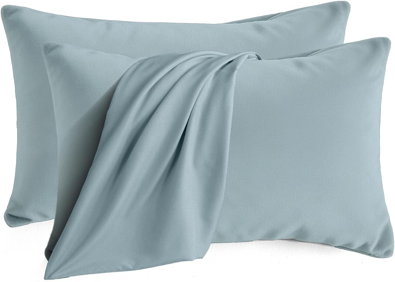 QJFabricCO Q&J Fabric Co. Queen Pillow Cases Set of 2, Brushed Microfiber Pillowcases, Soft, Wrinkle-Free, Fade-Resistant, Pillow Cases Envelope…