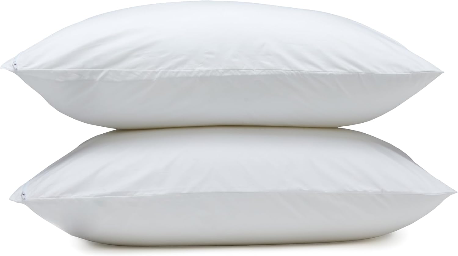 Amazon Basics Down Alternative Bed Pillows with Hypoallergenic Pillow Protector Cases, Soft Density for Stomach and Back Sleepers…