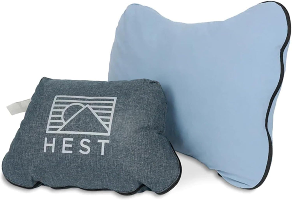 HEST Camp Pillow (Medium) - Temperature Resilient Memory Foam - Essential for Camping, Backpacking, and Outdoor Adventures - Compact…