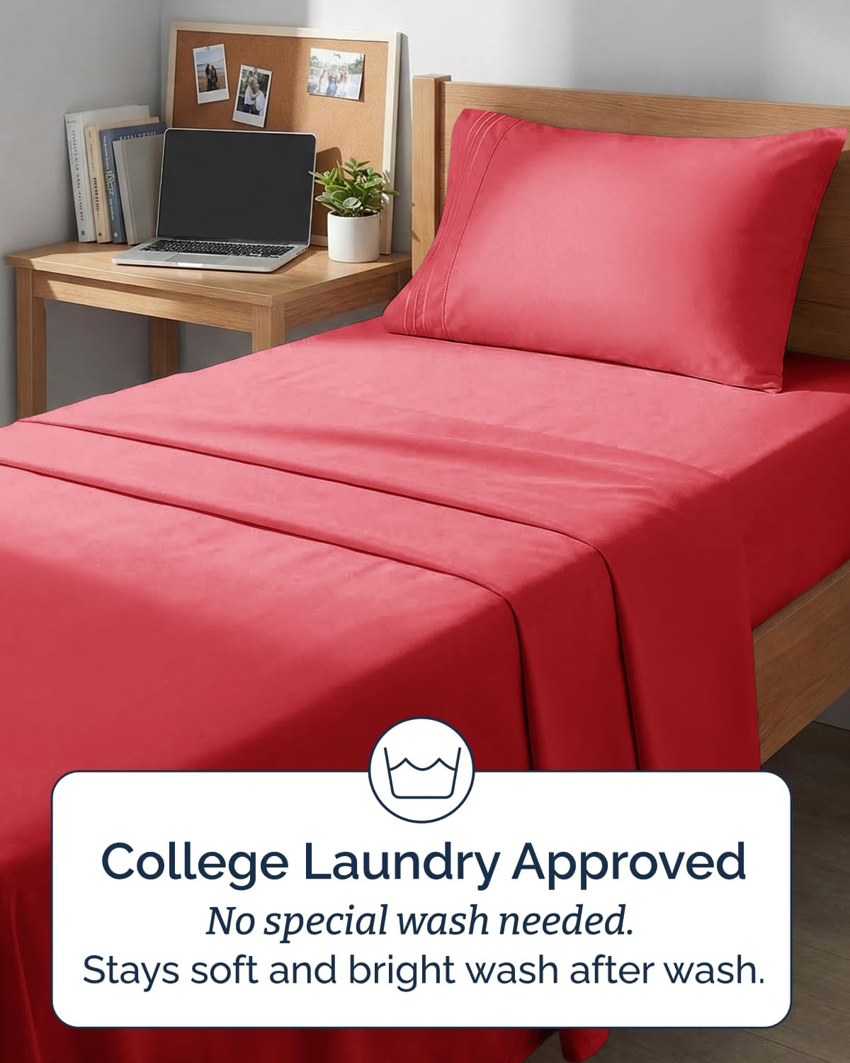 Twin XL 4 Piece Sheet Set - Comfy, Breathable & Cooling - Hotel Luxury Bedding for Women, Men, Kids, Teens and Children - 1 Flat & 1…