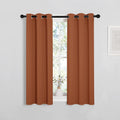 NICETOWN Burnt Orange Window Curtains Blackout Drapes, Thermal Insulated Solid Grommet Blackout Curtains/Draperies for Living Room (1…
