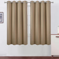 Lemomo Natural Blackout Curtains 52 x 63 Inch Length/Set of 2 Curtain Panels/Thermal Insulated Room Darkening Curtains for Bedroom and Livi…