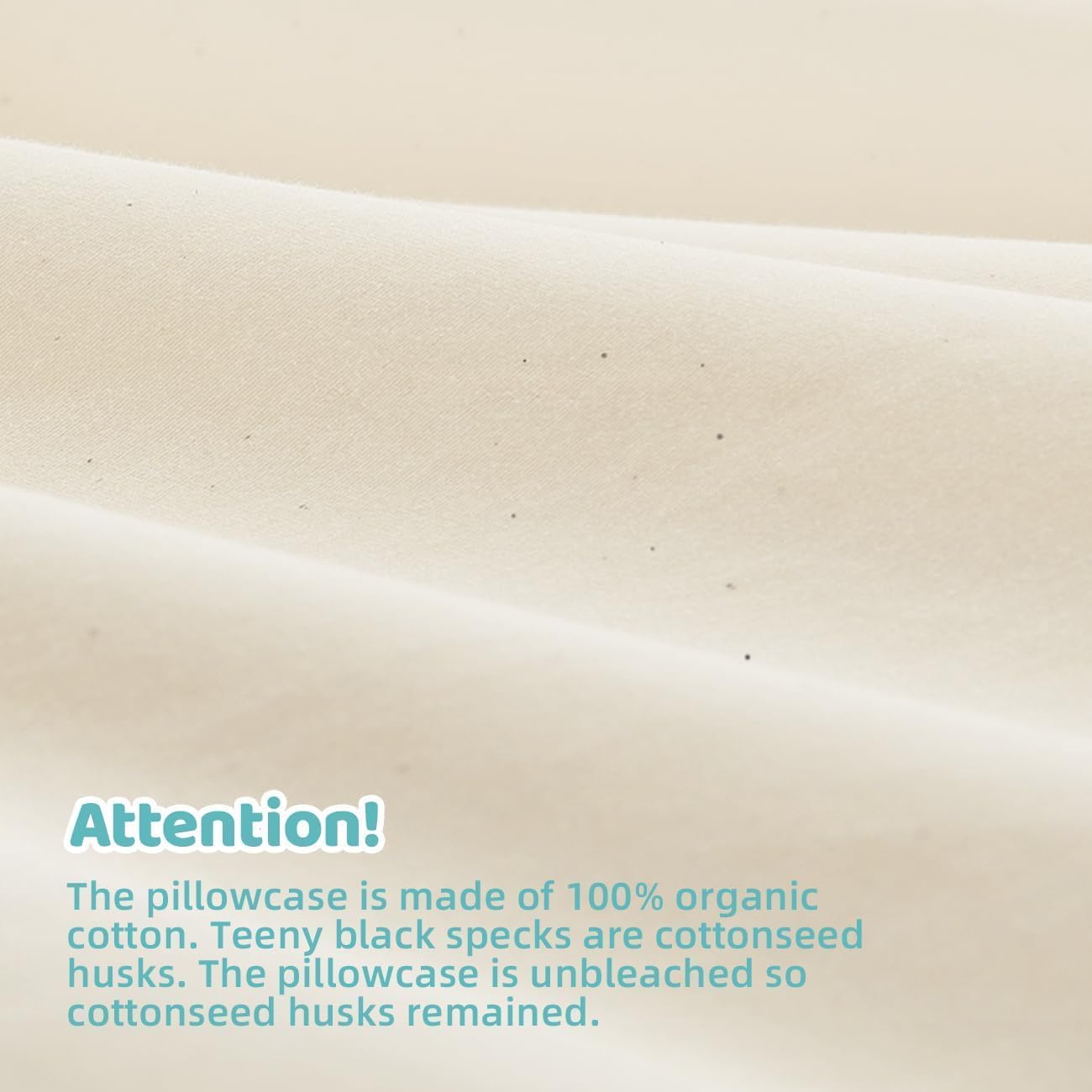 Organic Pillow with Pillowcase - 20x36 King Size Pillow with 100% Organic Cotton Shell, Adjustable Loft Organic King Plilow, Machine…