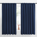 NICETOWN Blackout Curtains for Bedroom, Blackout Draperies, Home Decorations Thermal Insulated Solid Rod Pocket Blackout Drapes for Cafe…