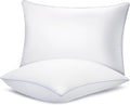 Piwaal Bed Pillows for Sleeping 2 Pack, Standard Size Pillows Set of 2, Down Alternative Filling, Pillow for Back, Stomach or Side…
