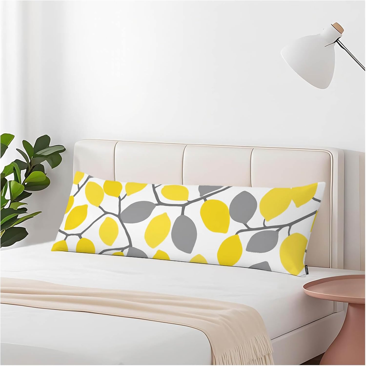 Lemon Rectangle Body Pillow Covers Lemon Tree Branch 20"X54" Couch Body Pillow Pillowcase Decorative Home Body Pillows Bed Pillow Cushion…