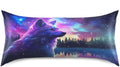 Stars Wolf Pillow Covers Silk Pillowcase for Hair and Skin Soft Breathable Smooth Cooling Satin Pillowcase King Size Pillow Case for…