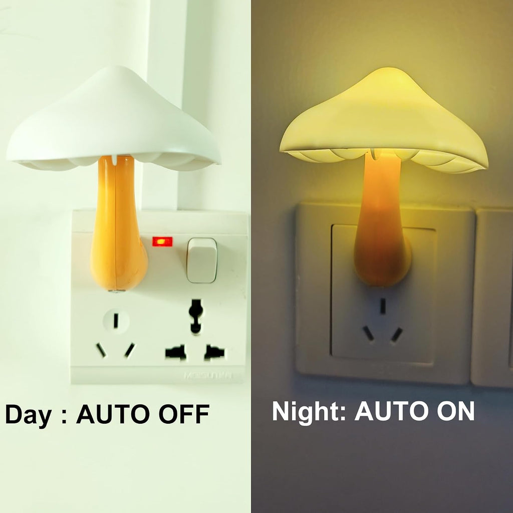 AUSAYE 5 Pack LED Mushroom Night Light Plug into Wall Lamp with Dusk to Dawn Sensor Cute Night Lights for Adults Kids NightLight…