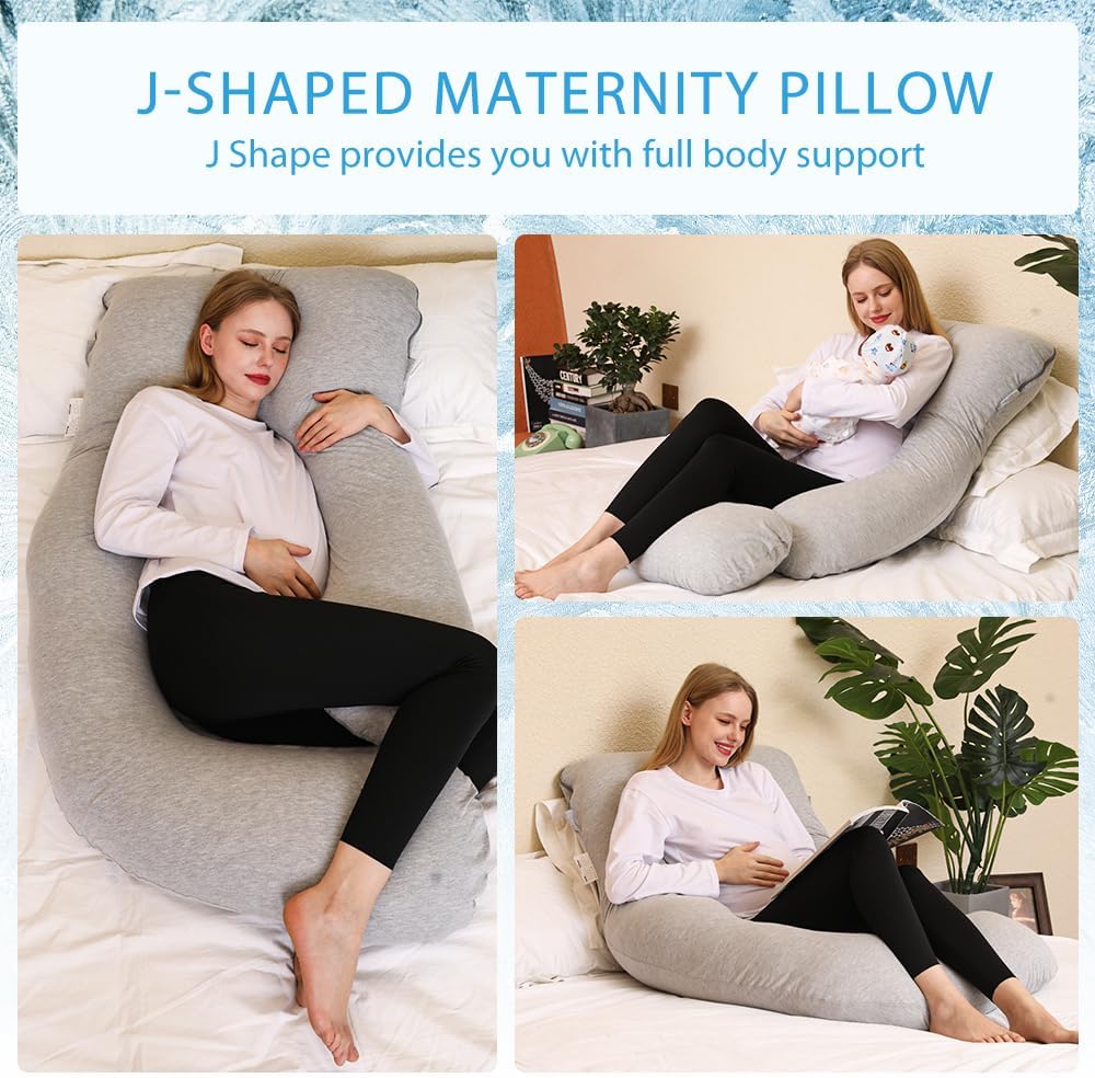 ChillingHome Chilling Home Pregnancy Pillow, Full Body Maternity Pillow for Pregnant Women, 63 inch Comfort U Shaped Pillow with Removable…