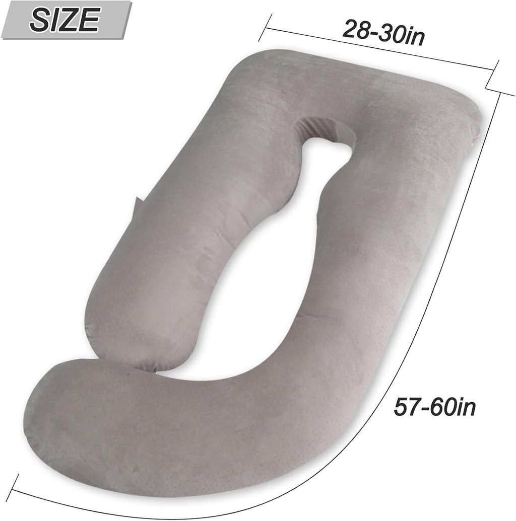 60 Inch Pregnancy Pillows for Sleeping, Extra Large U Shaped Body Pillow, Pregnancy Pillow, Maternity Pillow for Pregnant Women with…