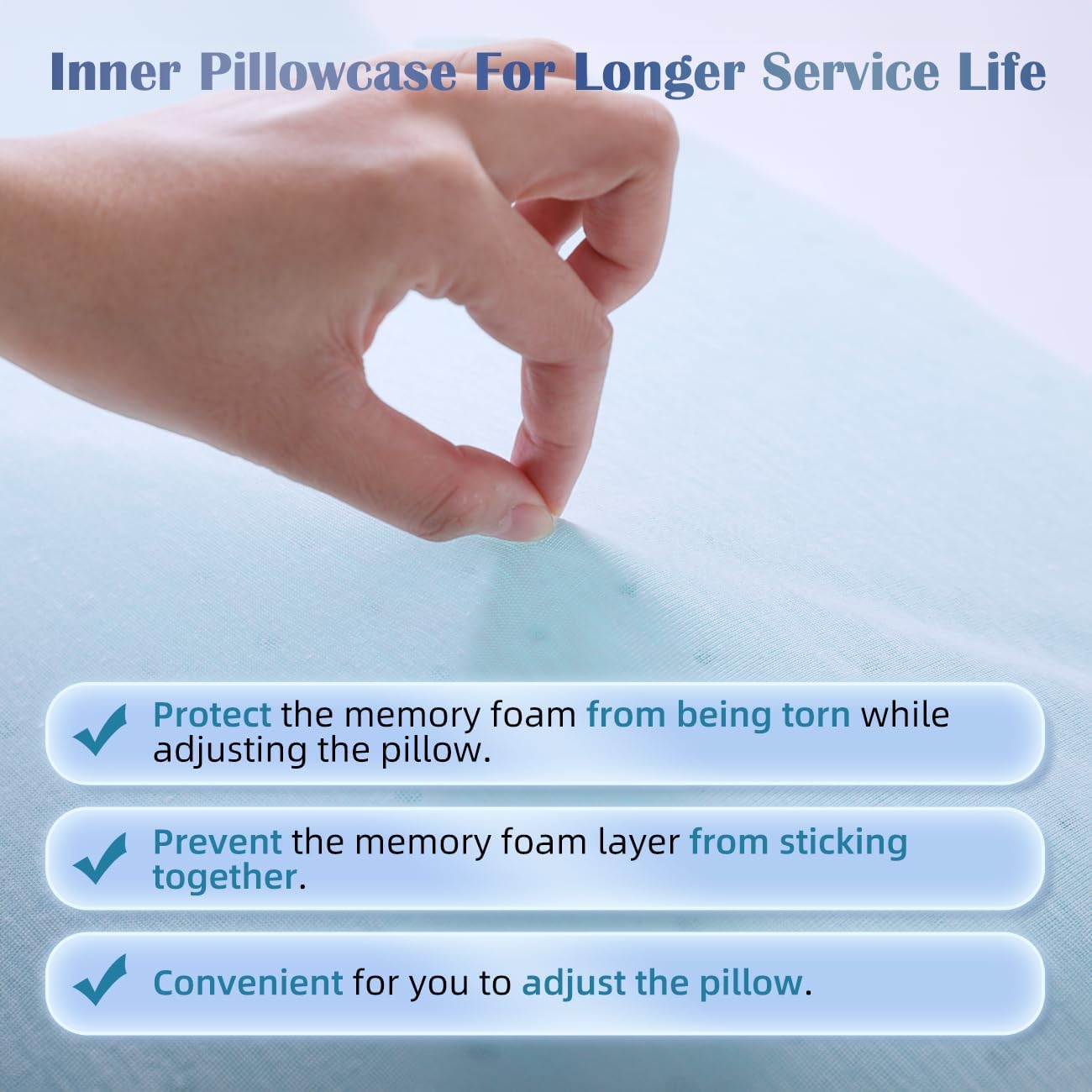 Lofe Adjustable Memory Foam Pillow - Combined Thin Pillow to Adjust Softness/Support, 10 Heights of Adjustable Piliow for Neck, CertiPUR-U…