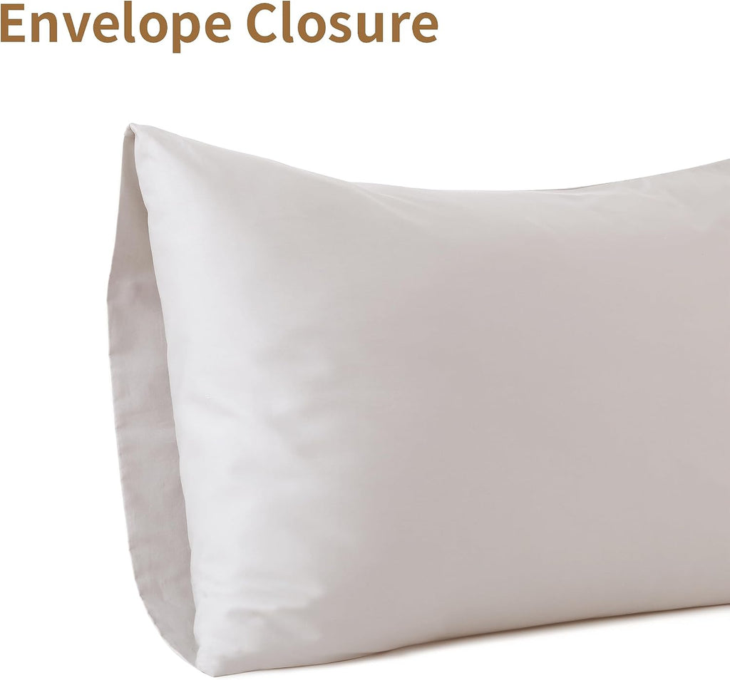 ShunjieHome 100% Egyptian Cotton Pillow Cases Set of 2, King Size 400 Thread Count Cooling Pillowcases, Soft and Breathable Pillow Covers w…
