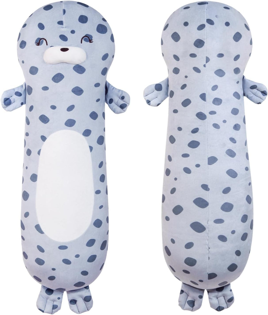 Dalmao 36inch Giant Seal Stuffed Animals Plush Body Pillow, Soft Chubby Large Ocean Seals Plush Toy Plushy Gift for Kids Boy Girl Birthday