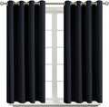BGment Blackout Curtains for Living Room - Grommet Thermal Insulated Room Darkening Curtains for Bedroom, Set of 2 Panels (52 x 54 Inch, Bl…