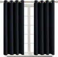 BGment Blackout Curtains for Living Room - Grommet Thermal Insulated Room Darkening Curtains for Bedroom, Set of 2 Panels (52 x 45 Inch, Bl…