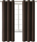 BGment Blackout Curtains for Living Room - Grommet Thermal Insulated Room Darkening Curtains for Bedroom, 2 Panels of 42 x 72 Inch, Brown 7…