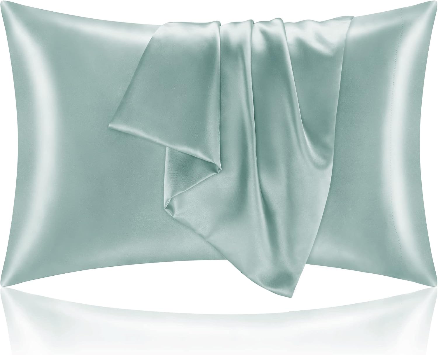 Bedelite Satin Pillowcase for Hair and Skin, Super Soft and Cooling Similar to Silk Pillow Cases 2 Pack with Envelope Closure, Gift for Wom…