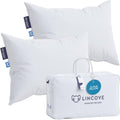 Lincove Cloud Natural Canadian Down Pillow, White Luxury Sleeping Pillow - 625 Fill Power, 100% Cotton Shell, 500 Thread Count, Made in…