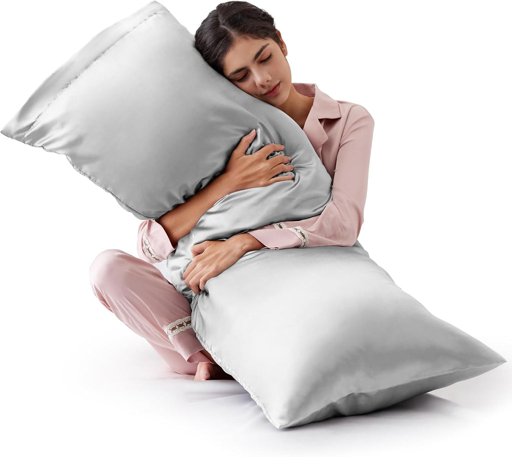 Lovescabin Love's cabin Satin Body Pillowcase 20x54, Cooling Pillow Cover for Hair and Skin, Silky Smooth with Envelope Closure, Similar to…