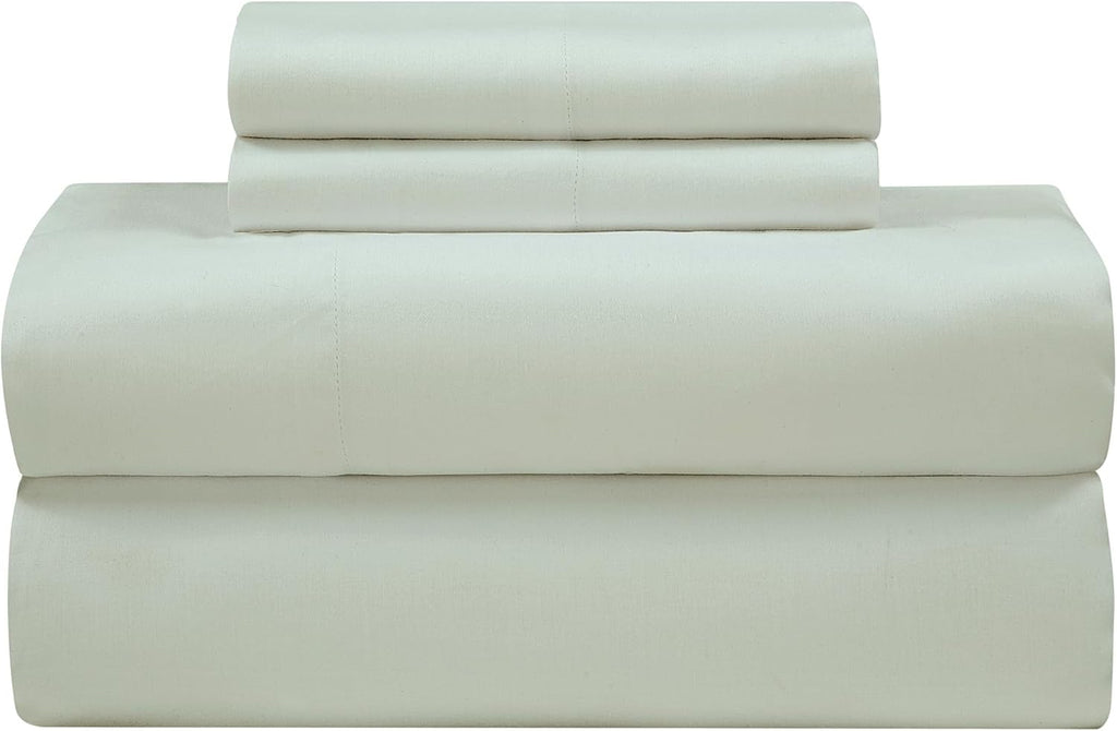 Royalelinens ROYALE LINENS 300 Thread Count 100% Long Staple Combed Cotton Sheet Set - 4 Piece Queen Bed Sheets - 1 Fitted, 1 Flat & 2 Pill…