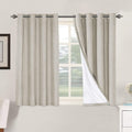 H.VERSAILTEX 100% Blackout Curtains for Bedroom Thermal Insulated Linen Textured Curtains Heat and Full Light Blocking Drapes Living Room…