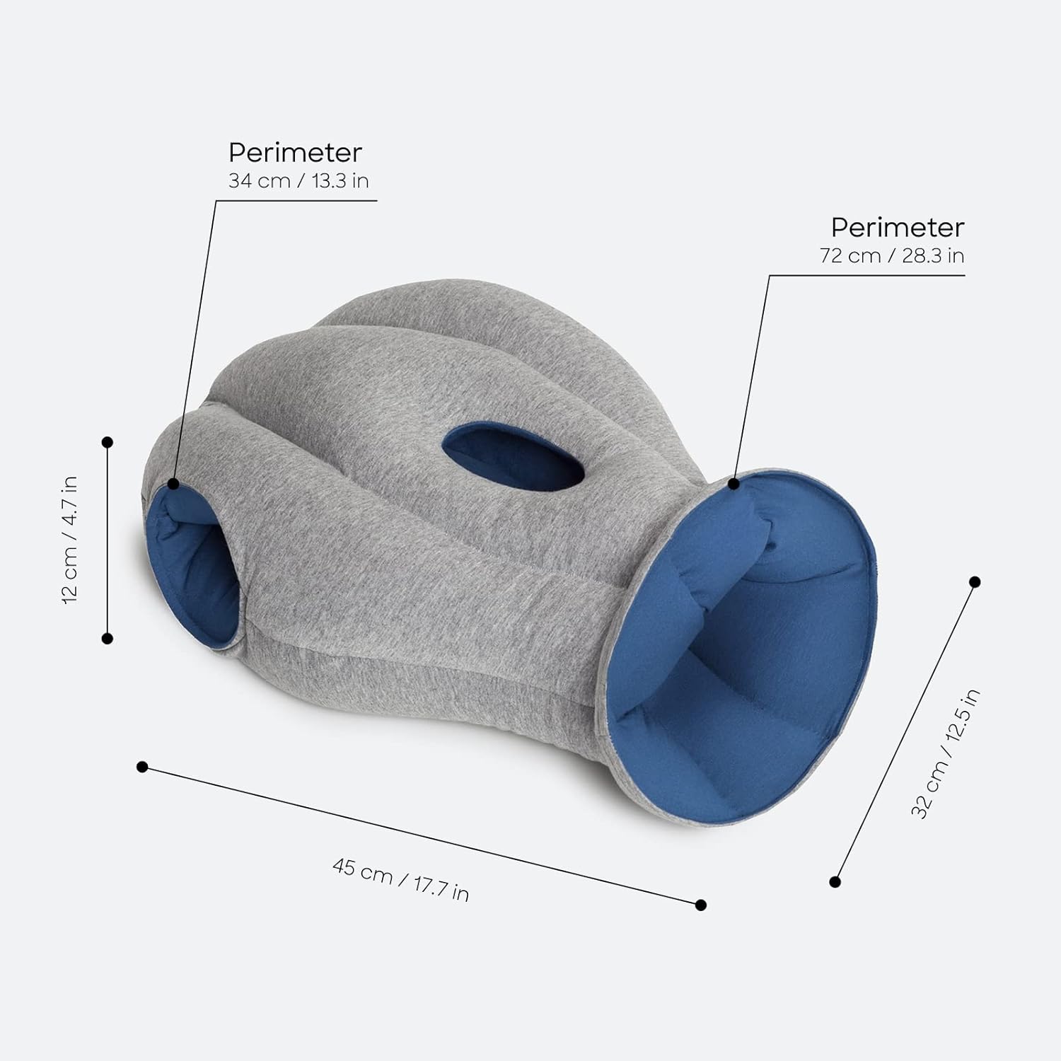 Ostrichpillow Original Travel Pillow & Power Nap Pillow - High-End Microbeads Filled, Unique Patented Design, Versatile Use, Easy to Clean…