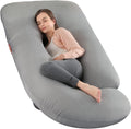 Elover Cooling Pregnancy Pillows for Sleeping, U Shaped Full Body Pillow with Removable Cover, Pregnant Women Must Haves, Maternity Essential,…