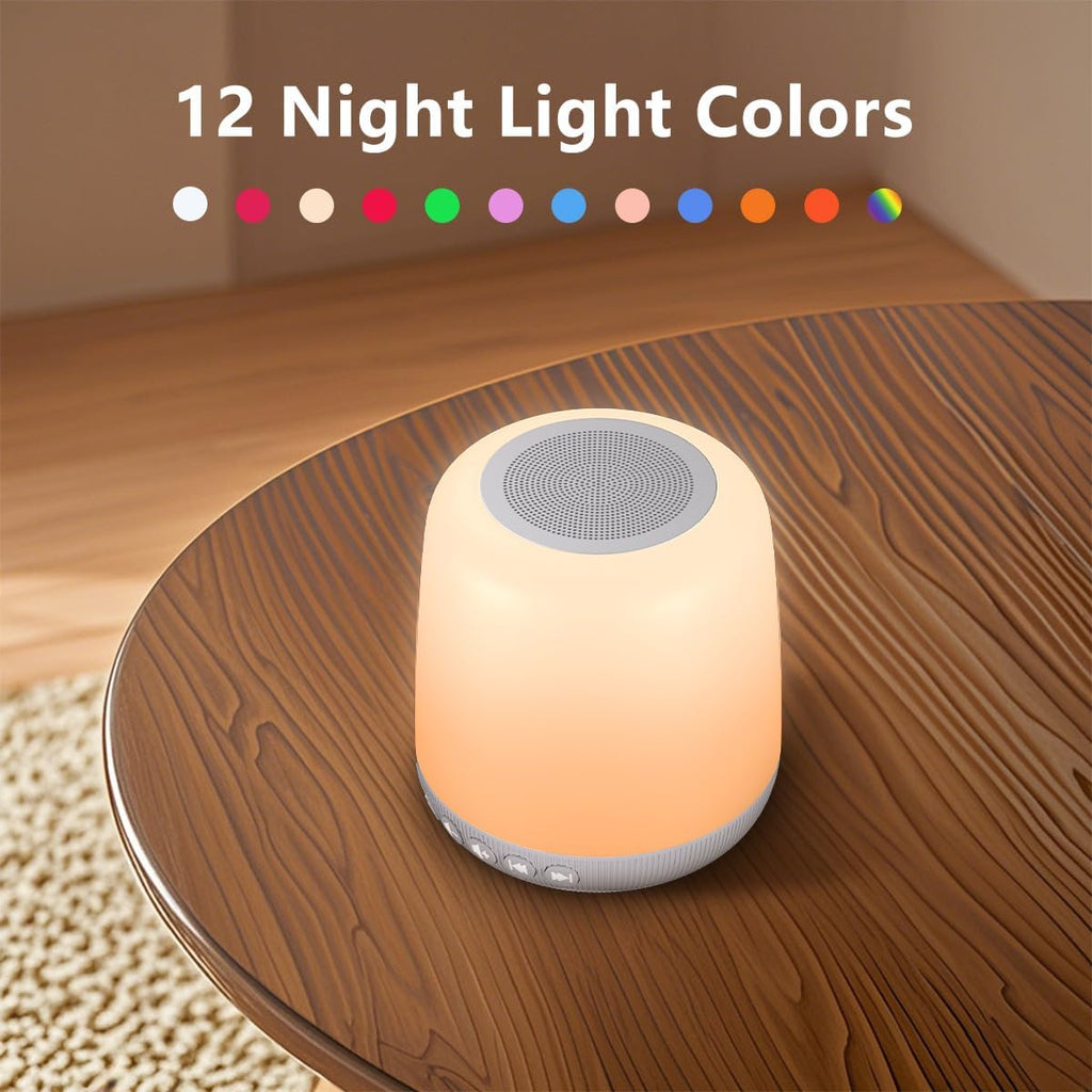 Easysleep White Noise Machine Baby Sound Machine for Sleeping with 12 Night Light Colors 30 Soothing Sounds 4 Timer Portable Sleep…