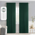 Miulee Christmas Hunter Green Back Tab Blackout Curtains 84 Inch Length 2 Panels Set for Living Room Bedroom, Rod Pocket/Pinch Pleat Therma…