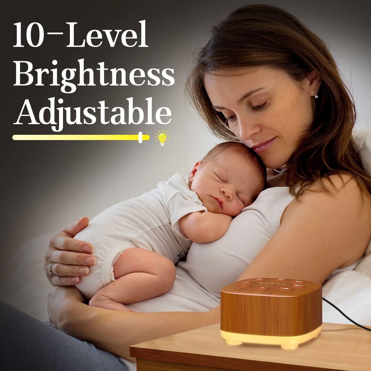 Meditation White Noise Machine Sound Machine 30 Soothing Sounds 12 Night Light 5 Auto-Off Timer Portable Sleep Machine for Travel Powered b…