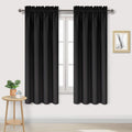 Dwcn Blackout Curtains – Thermal Insulated, Energy Saving & Noise Reducing Bedroom and Living Room Curtains, Black, W 42x L 63 Inch, Set of…