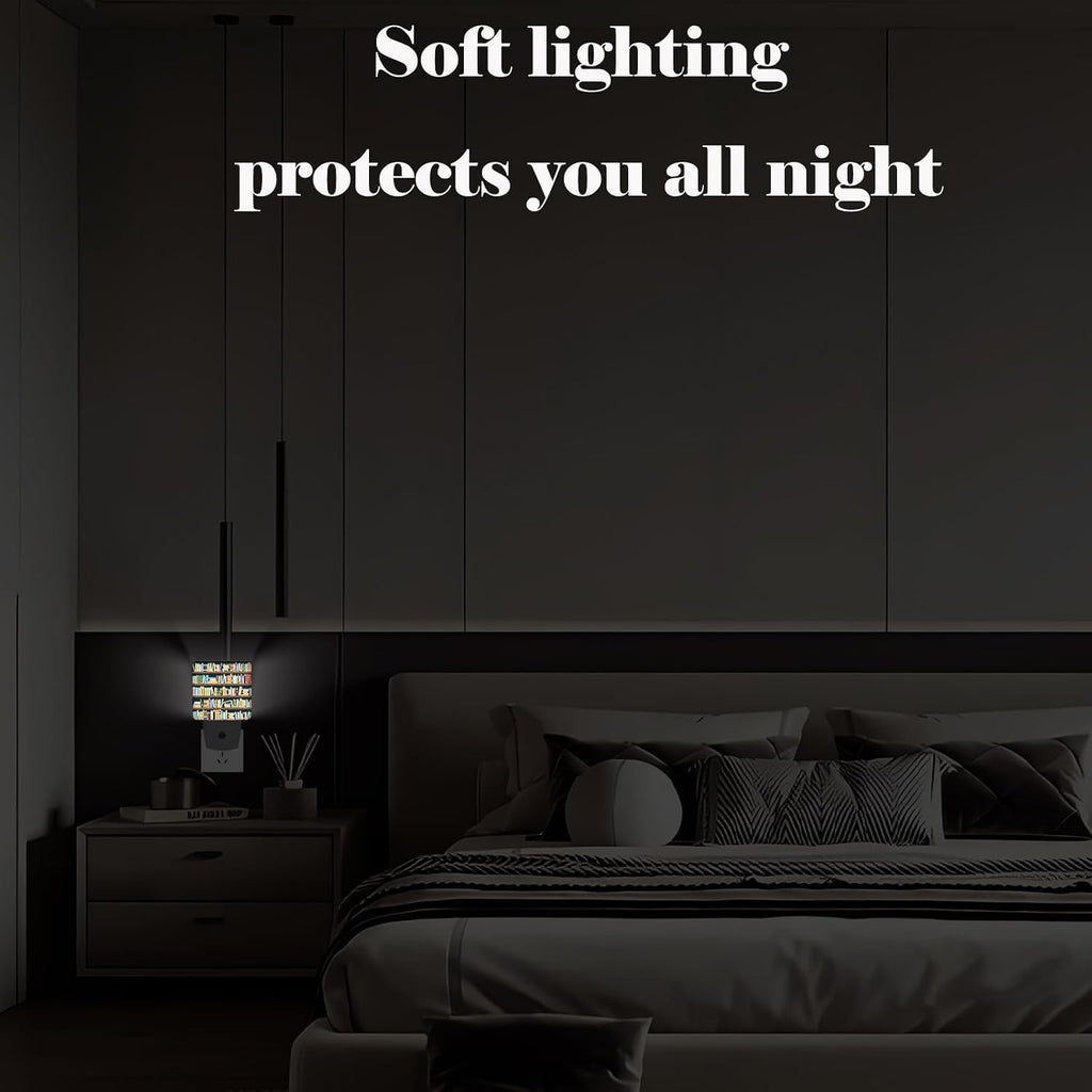 Bookshelves Full of Books Night Light, Plug-in Night Lights with Dusk to Dawn Sensor for Stairway, Hallway, Bedroom Sleep Friendly Ideal for…