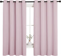 NICETOWN Blackout Curtain Panels for Girls Room, Nursery Essential Thermal Insulated Solid Grommet Top Blackout Drapes (Lavender Pink, 1…