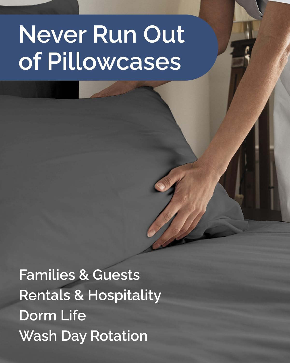 Queen Pillow Cases Set of 8 - Ultra Soft Hotel Quality Pillowcase Covers - Comfy, Cozy & Wrinkle Free - Shrink, Stain & Fade Resistant…