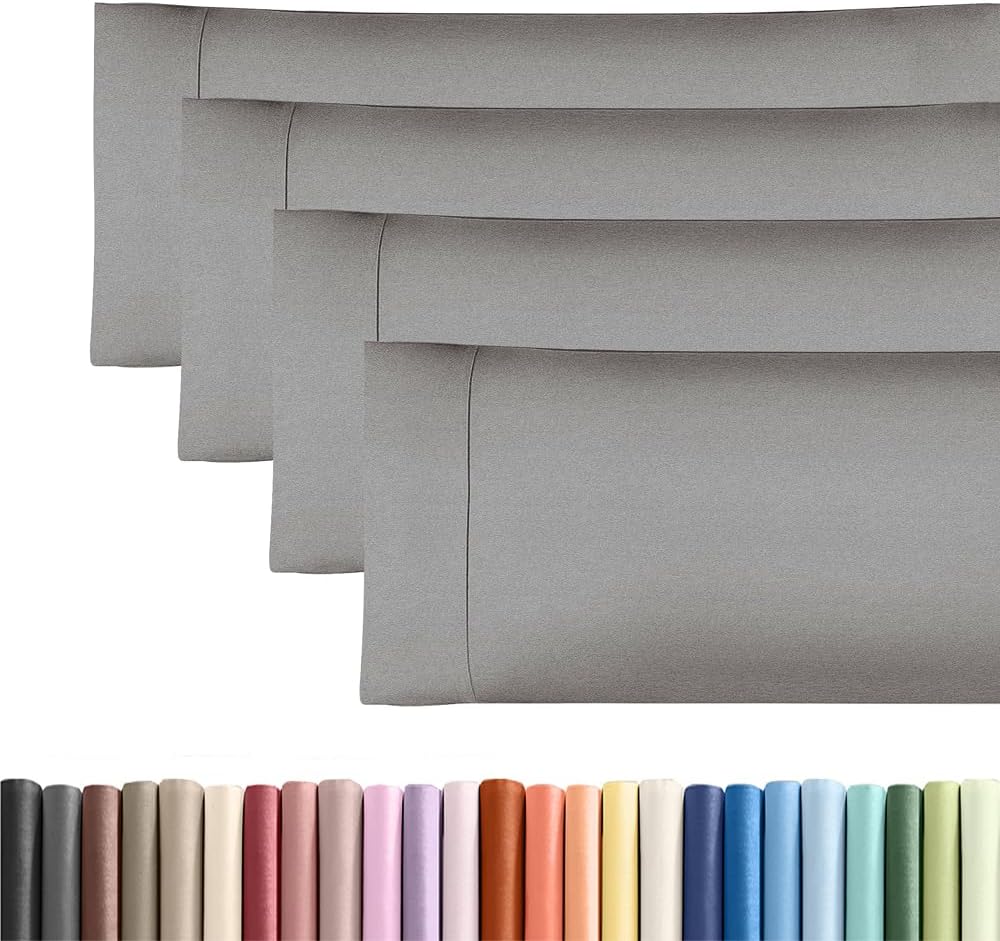 Body Pillowcases Set of 4-20x54 Long Body Pillow Case - Soft Body Pillow Cover for Sleeping & Side Sleepers - Comfy Breathable & Fade…