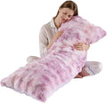 Animebody Luxury Shaggy Faux Fur Body Pillow, Fluffy Bed Pillow with Zipper Closure, Soft Decorative Plush Full Long Pillows, Fuzzy Hug Pillow…