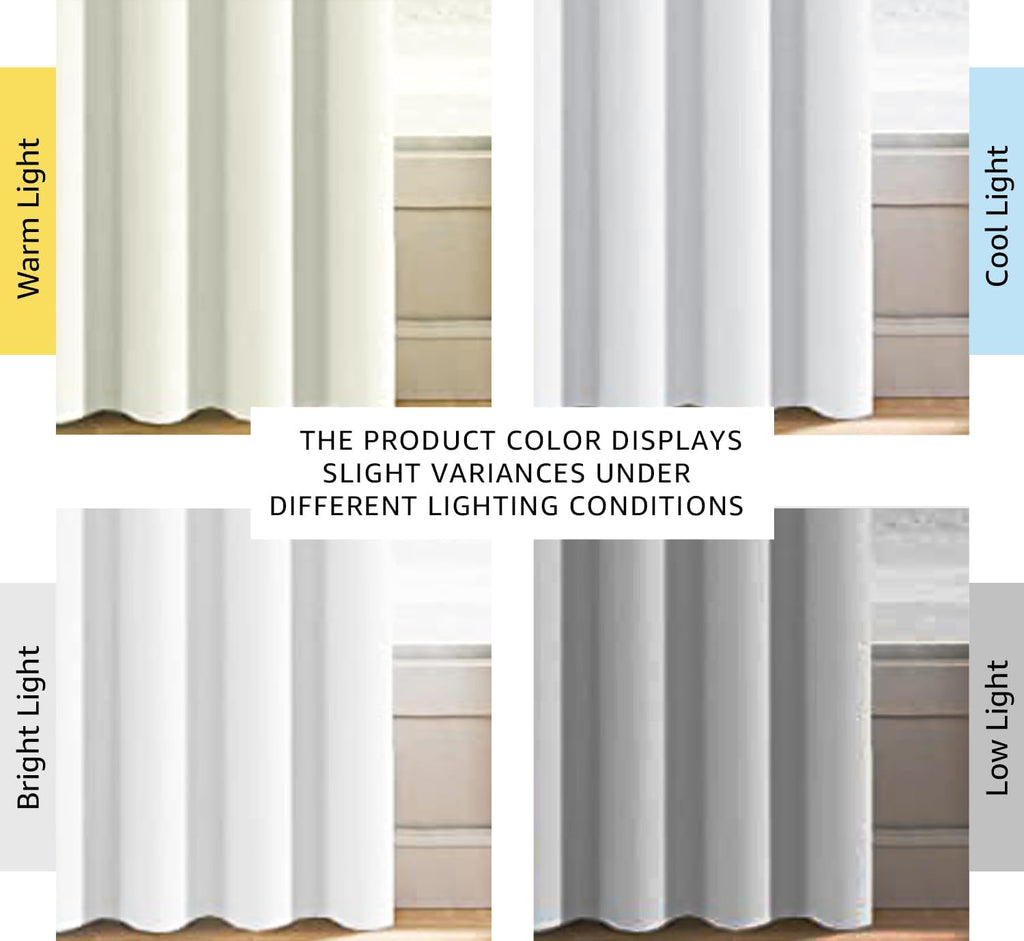 H.VERSAILTEX White Curtains for Bedroom Pure White Curtain 96 inches Long for Christmas Thermal Insulated Window Treatment Pane…