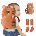 Baby Head Protector Backpack (9 to 24 Months) - Cute Head Guard Pillow with Knee Pads and Socks, Baby Shower Gift, Baby Safety Set…