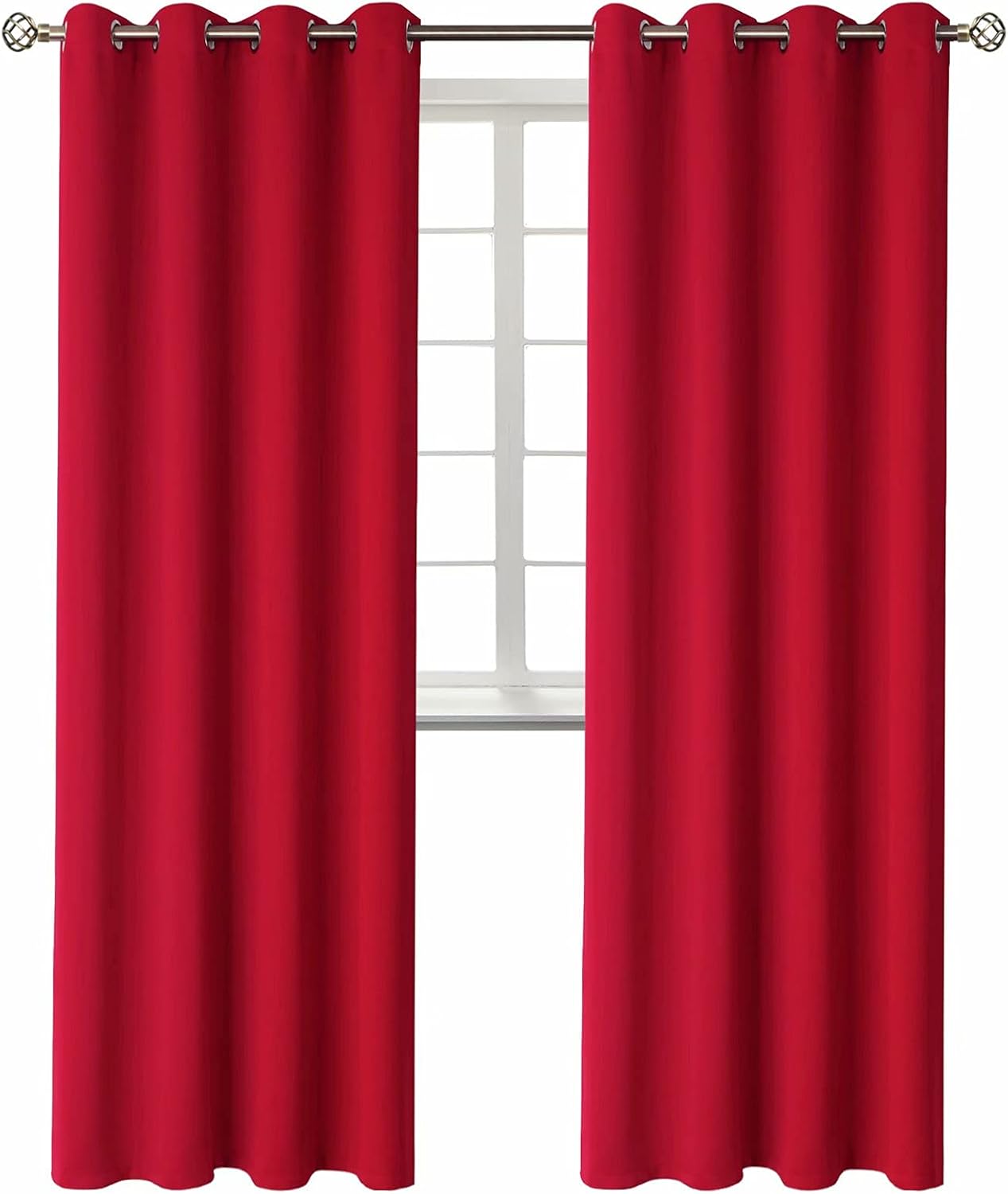BGment Room Darkening Curtains 95 Inches Long - Grommet Thermal Insulated Drapes Window Treatment Curtains for Bedroom, 2 Panels, 52 x 95 I…