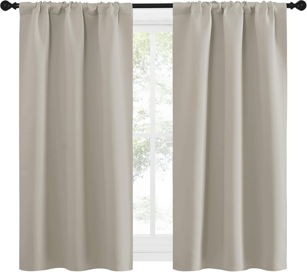 Nicetown Blackout Curtains for Living Curtains, Room Darkening Window Curtain Panels, easy maintenance Solid Thermal Insulated…