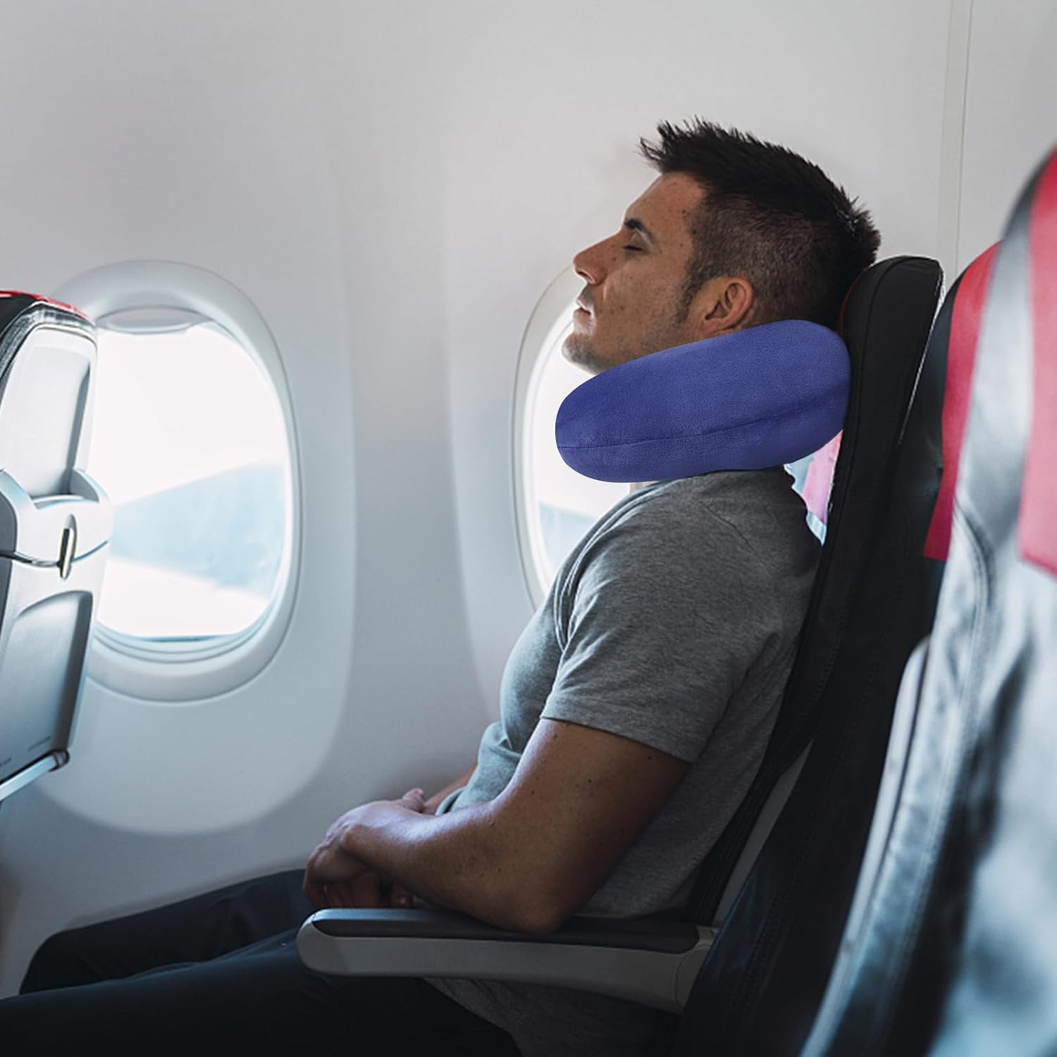 Gosider Travel Pillow Neck Pillow for Airplanes Memory Foam Neck Pillow for Traveling, Car, Home, Flight Portable Pillow for Sleeping Provi…