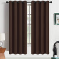Yakamok Blackout Curtains Room Darkening Thermal Insulated Window Panels, Solid Grommet Top Drapes for Bedroom/Living Room(52Wx63L…
