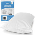 DMI (2 Pack) Premium Hypoallergenic Pillow Covers, 20" x 26" Zipper Pillow Cases Standard Size, Allergy Protector, Breathable and Dust…