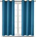 BGment Blackout Curtains - Grommet Thermal Insulated Room Darkening Bedroom and Living Room Curtains, Set of 2 Panels (38 x 45 Inch, Steel…