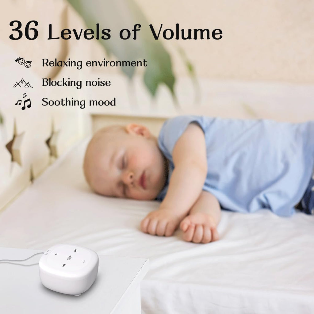 Hushingwhitenoisemachine White Noise Sound Machine with 30 Soothing Sounds Brown Noise Sound Machines for Sleep Office Privacy Bedroom 36 A…