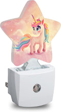 Unicorn Star Night Light Plug in, Soft Glow Night Light for Kids Bedroom Nursery, Gentle Warm Light for Sleep, Compact Lamp for Hallway…