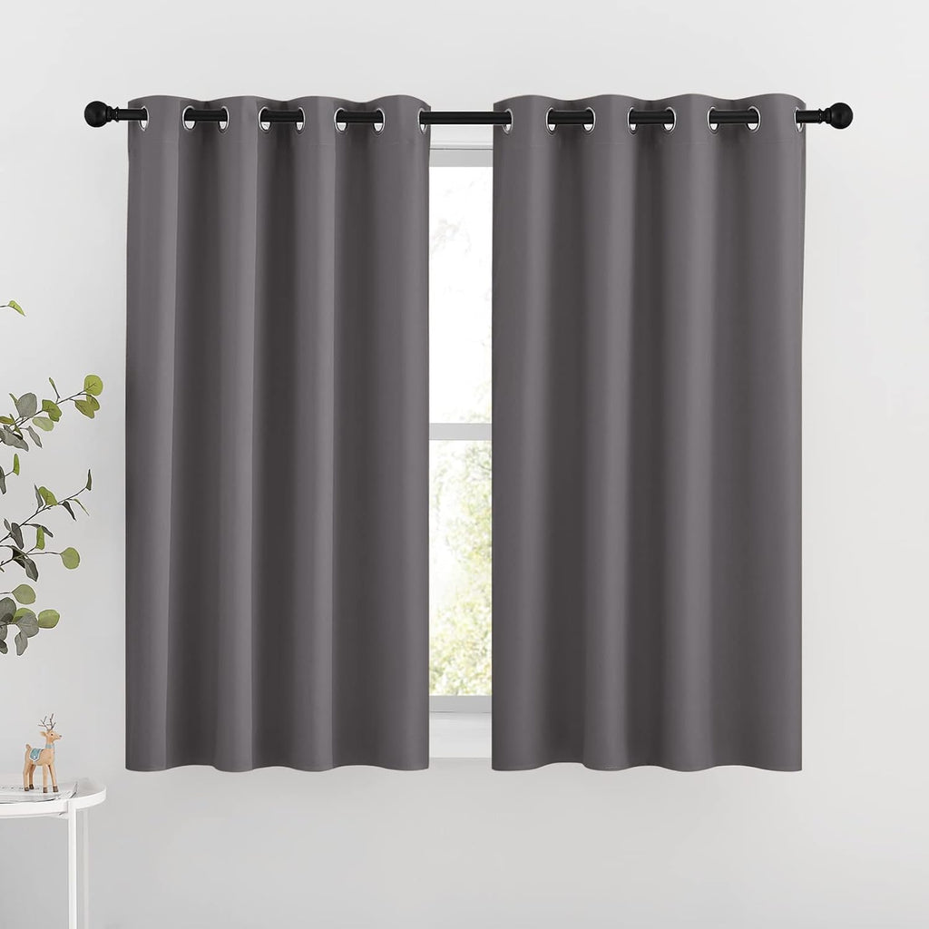 Nicetown Blackout Curtains for Bedroom - Triple Weave Grommet Top Thermal Insulated Window Treatment Light Blocking Panels for Kitchen/Kids…