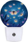 Shining Butterfly Plug in Night Light Auto Light Round Lamps Energy Saving Gift for Women Men Friends